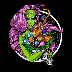 Alien Hippie Stoner T-Shirt