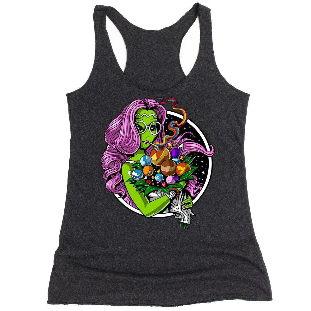 Hippie Tank Top, Alien Womens Tank, Stoner Clothes, Psychedelic Tank Top, Hippie Clothes, Festival Clothing - Psychonautica Store