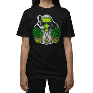 Alien Weed Shirt, Weed Shirt, Stoner Shirt, Weed Clothes, Stoner Clothing, Cannabis Shirt, Weed Clothing - Psychonautica Store