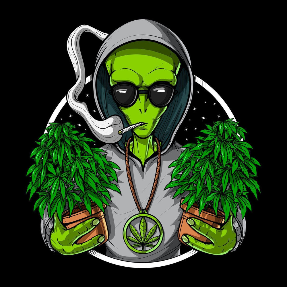 Alien Weed Stoner | Sticker