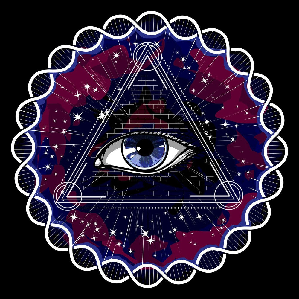 Psychedelic Eye, Psychedelic Sacred Geometry, Astral Eye, DMT Trip, Trippy Geometry - Psychonautica Store