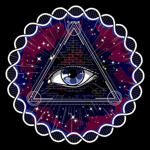 Psychedelic Eye, Psychedelic Sacred Geometry, Astral Eye, DMT Trip, Trippy Geometry - Psychonautica Store