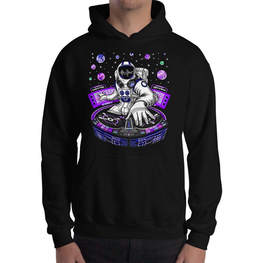 Psychedelic Hoodie, Psychedelic Astronaut Hoodie, Psytrance Hoodie, Trippy Hoodie, Festival Clothing, EDM Clothing - Psychonautica Store