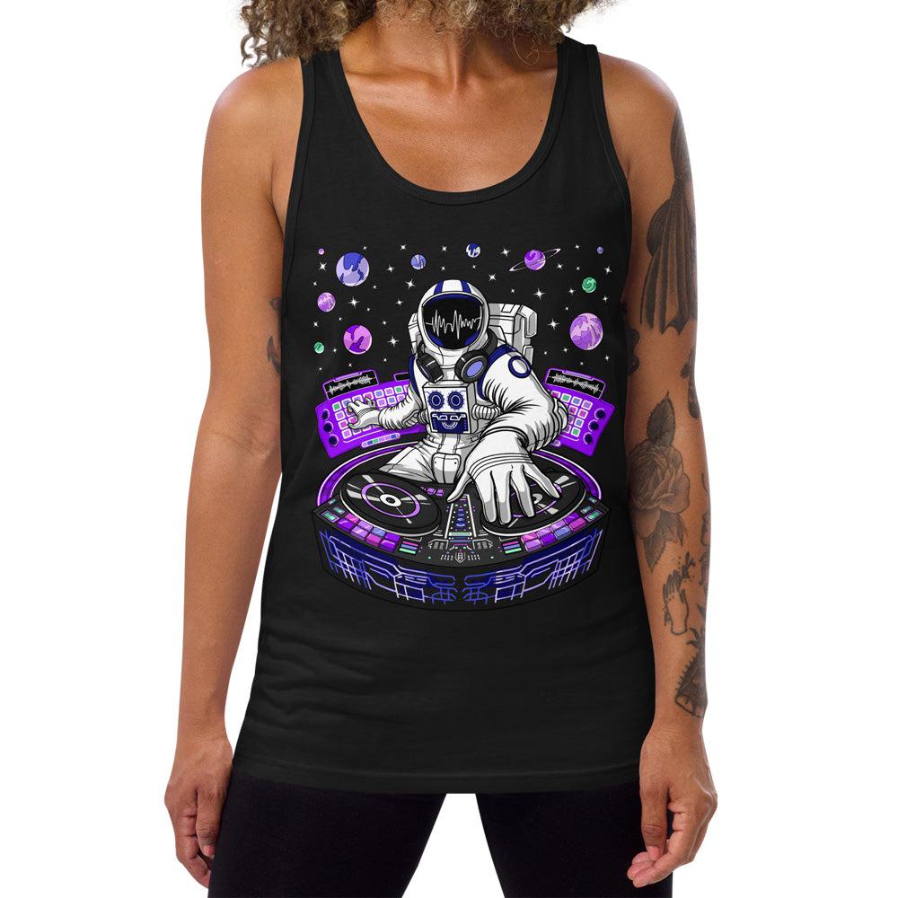 Psychedelic Tank, Psychedelic Astronaut Tank, DJ Tank, DJ Clothes, EDM Tank, Festival Clothing - Psychonautica Store