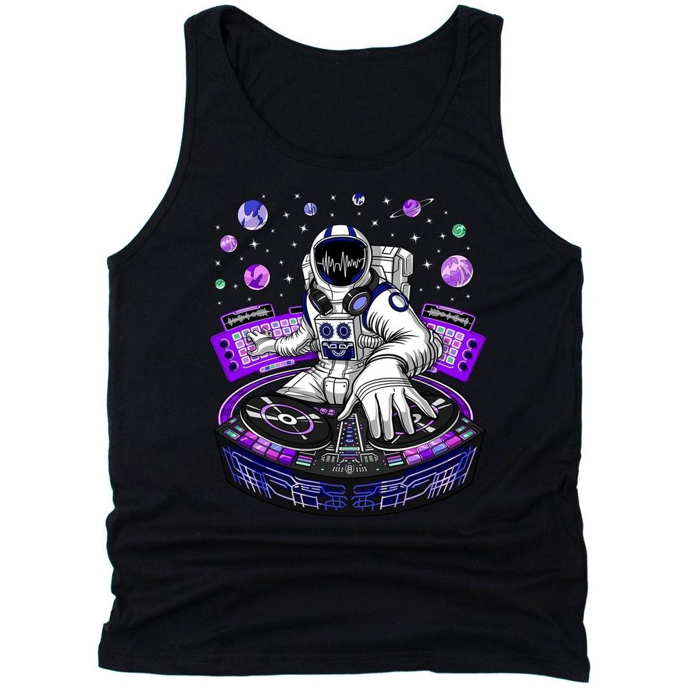 Psychedelic Tank, Psychedelic Astronaut Tank, DJ Tank, DJ Clothes, EDM Tank, Festival Clothing - Psychonautica Store