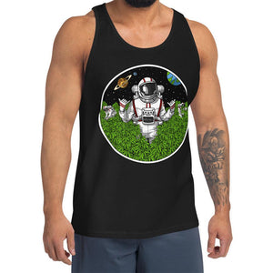 Astronaut Weed Tank, Weed Tank, Stoner Tank, Marijuana Tank, Stoner Tank, Weed Clothing, Stoner Outfit - Psychonautica Store