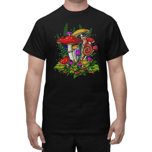 Amanita Mushrooms Shirt, Forest Mushrooms Shirt, Mushrooms T-Shirt, Cottagecore Shirt, Mushrooms Clothing, Mushroom Clothing - Psychonautica Store