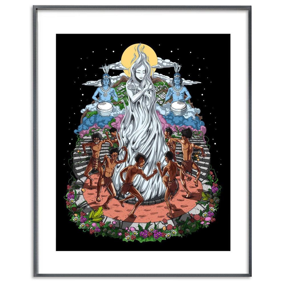 Ayahuasca Art Print, Psychedelic Art Print, Ayahuasca Poster, Ayahuasca Gifts, Hippie Poster - Psychonautica Store