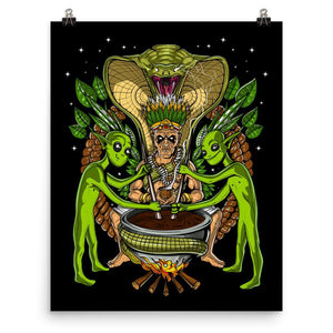 Ayahuasca Poster, Ayahuasca Art Print, Ayahuasca Wall Art, Ayahuasca Ceremony, Ayahuasca Retreat - Psychonautica Store