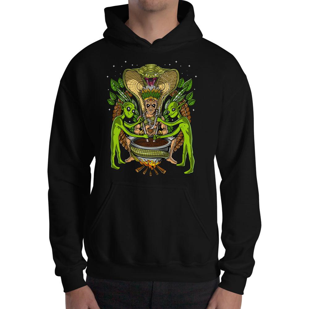 Ayahuasca Hoodie, Ayahuasca Clothing, Ayahuasca Sweatshirt, Ayahuasca Clothes, Ayahuasca Ceremony - Psychonautica Store