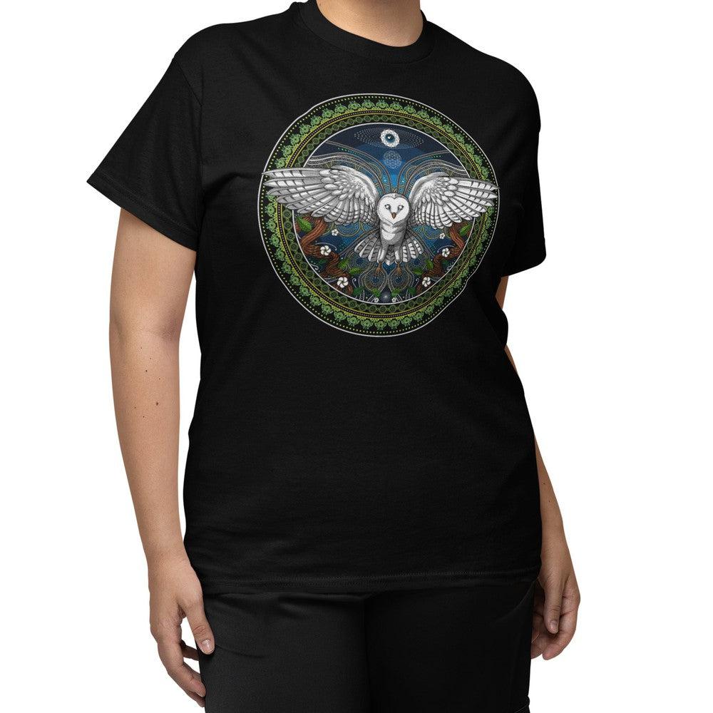 Ayahuasca Shirt, Owl Tee, Trippy Owl Shirts, Psychedelic Shirt, Ayahuasca Clothes, Owl Bird Clothing - Psychonautica Store