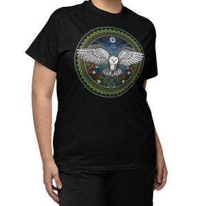 Ayahuasca Owl T-Shirt, Psychedelic Owl T-Shirt, Trippy Owl Shirt, Psychedelic Shirt, Ayahuasca Clothes, Owl Clothing - Psychonautica Store