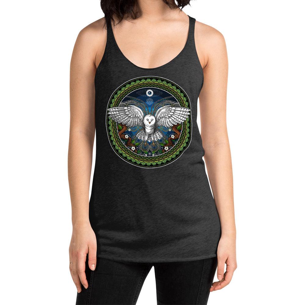 Ayahuasca Tank Top, Owl Tank, Hippie Tank, Ayahuasca Tank, Psychedelic Clothes, Hippie Clothing, Ayahuasca Clothes, Festival Clothing - Psychonautica Store