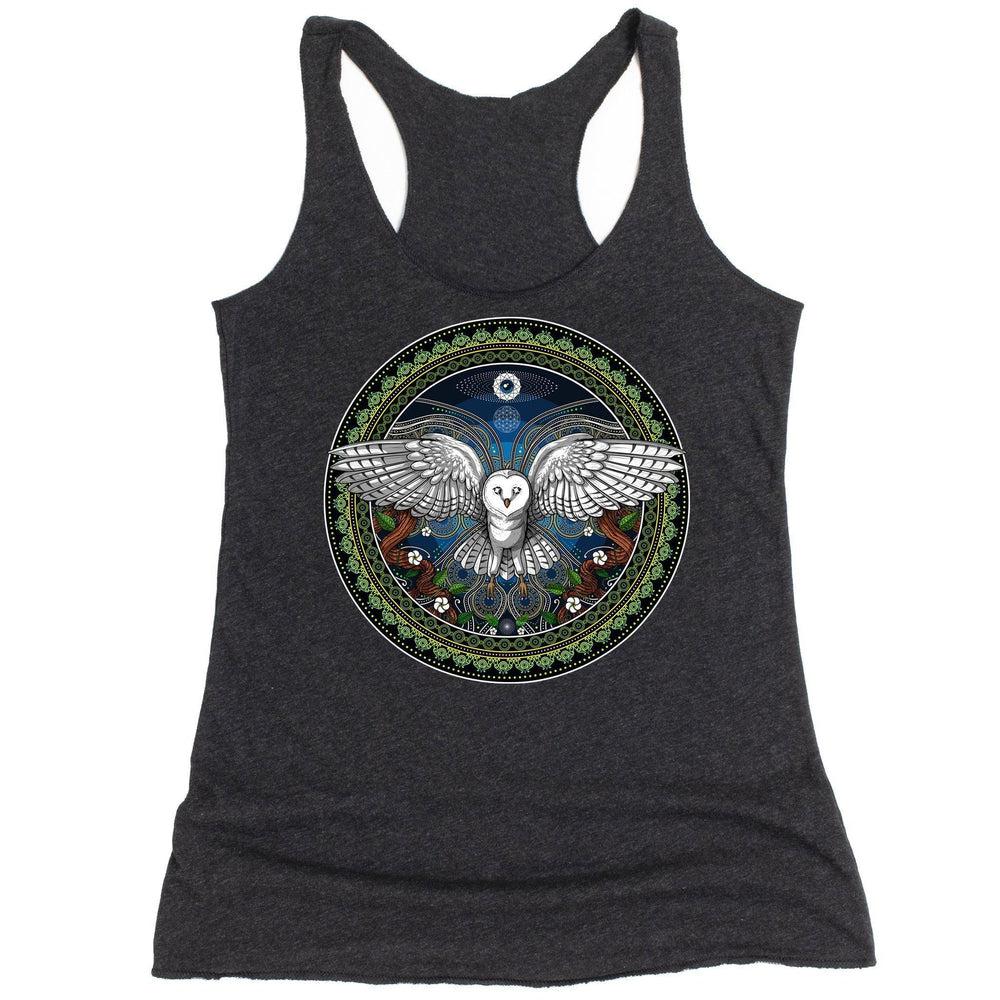 Ayahuasca Tank Top, Owl Tank, Hippie Tank, Ayahuasca Tank, Psychedelic Clothes, Hippie Clothing, Ayahuasca Clothes, Festival Clothing - Psychonautica Store