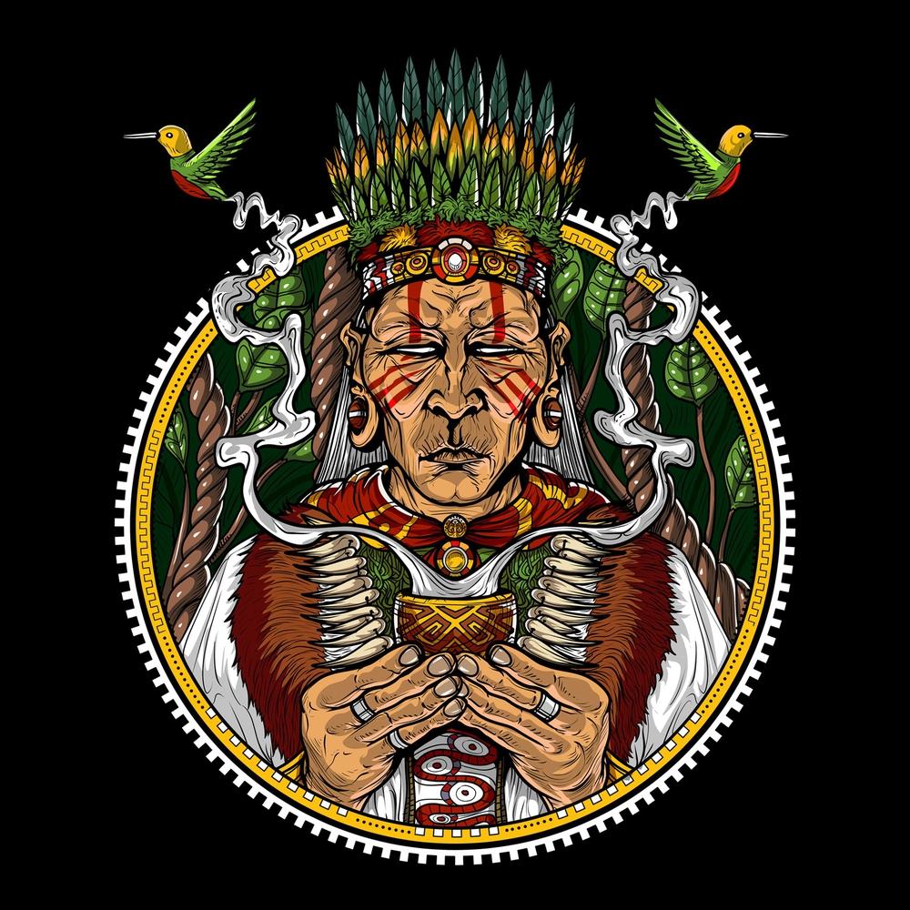 Ayahuasca Shirt, Ayahuasca Shaman, Ayahuasca Tee, Psychedelic Shirt, Ayahuasca Tee, Hippie Clothes, Festival Clothing, Ayahuasca Outfit - Psychonautica Store
