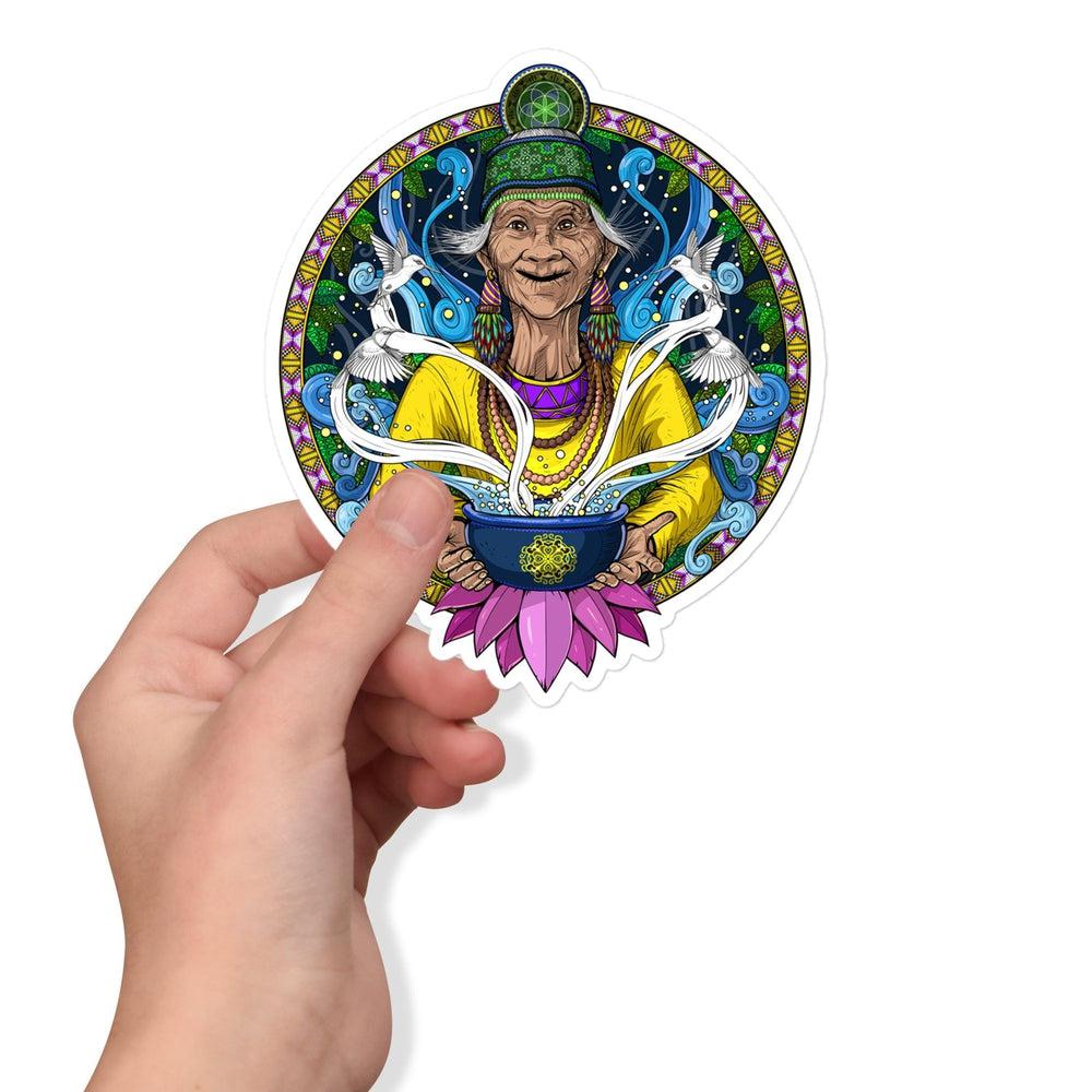 Ayahuasca Sticker, Shaman Sticker, Ayahuasca Decals, Psychedelic Sticker, Ayahuasca Gifts - Psychonautica Store