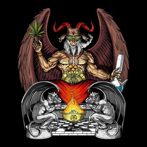 Mens Weed Shirt, Baphomet Shirt, Stoner T-Shirt, Psychedelic Clothes, Cannabis Shirt, Stoner Clothes, Psychedelic Tee - Psychonautica Store