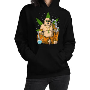 Buddha Weed Hoodie, Weed Hoodie, Stoner Hoodie, Stoner Clothing, Weed Clothing, Cannabis Hoodie, Marijuana Hoodie - Psychonautica Store