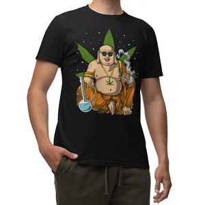 Buddha Smoking Weed T-Shirt, Funny Buddha T-Shirt, Hippie Stoner T-Shirt, Psychedelic Buddha Shirt, Funny Weed Shirt, Stoner Clothing - Psychonautica Store