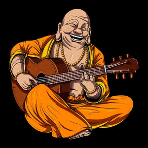 Buddha Playing Guitar Shirt, Buddha T-Shirt, Meditation T-Shirt, Zen Yoga Shirt, Spiritual Shirt, Buddha Clothing, Buddha Clothes - Psychonautica Store