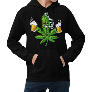 Weed Beer Hoodie, Funny Weed Sweatshirt, Stoner Hoodie, Cannabis Hoodie, Marijuana Hoodie, Stoner Clothing - Psychonautica Store