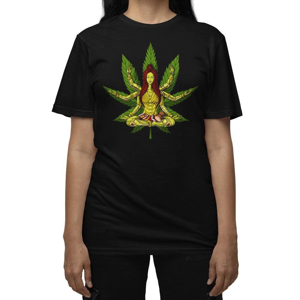 Shiva Meditation Shirt, Hippie Stoner Shirts, Psychedelic Shiva Shirt, Cannabis Shiva Shirt, Weed Shiva T-Shirt, Shiva Meditation T-Shirt, Psychedelic Shiva Shirt, Cannabis Clothing - Psychonautica Store