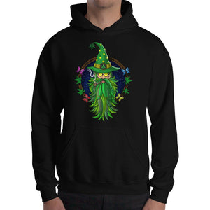 Weed Wizard Hoodie, Cannabis Wizard Hoodie, Hippie Wizard Sweatshirt, Hippie Stoner Hoodie, Marijuana Wizard Hoodie, Weed Shaman Hoodie, Psychedelic Wizard Sweatshirt, Psychedelic Shaman Clothing - Psychonautica Store
