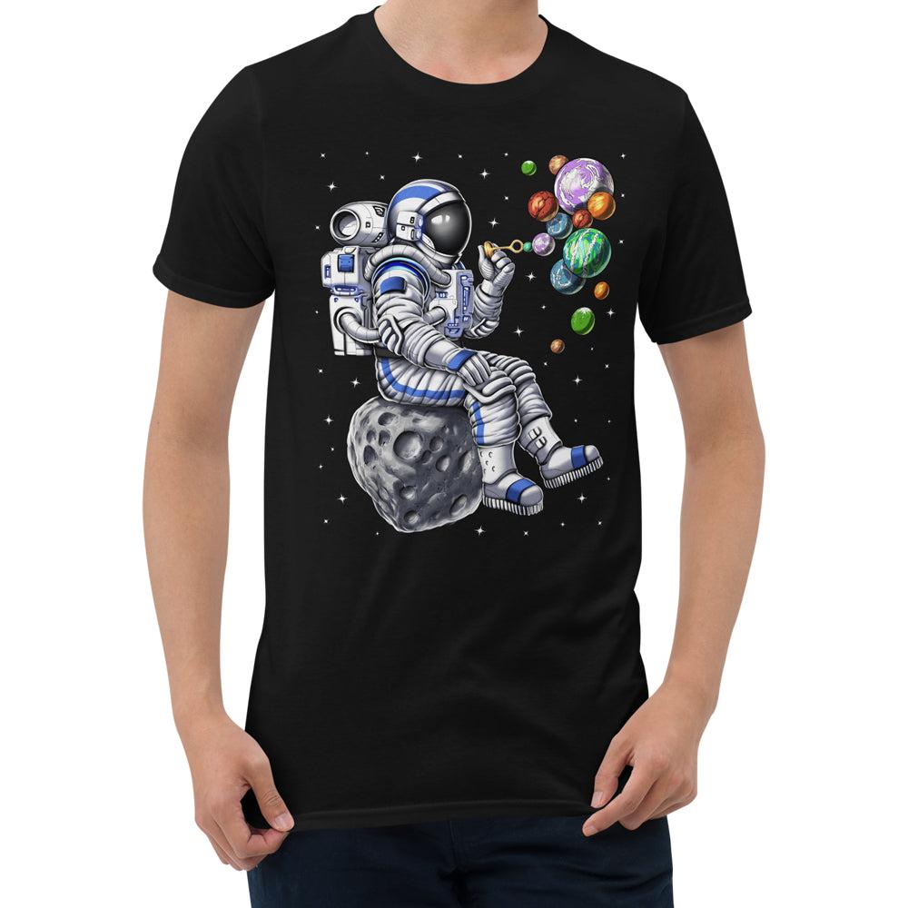 Space Astronaut Shirt, Space Bubbles T-Shirt, Space Planets Shirt, Psychedelic Space Clothes, Trippy Cosmic Clothing, Psychedelic Astronaut Tee, Astronaut Bubbles Shirt - Psychonautica Store