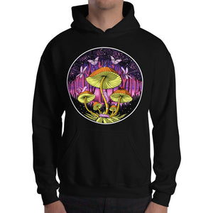 Mushrooms Hoodie, Magic Mushrooms Hoodie, Psychedelic Mushroom Hoodie, Hippie Hoodie, Psychedelic Clothing, Festival Clothing - Psychonautica Store