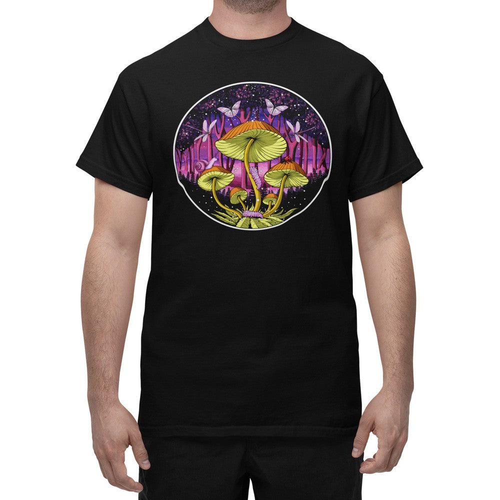 Mushrooms Shirt, Magic Mushrooms Shirt, Psychedelic Mushroom Shirt, Mushroom Forest T-Shirt, Mushrooms Clothing, Mushroom Clothing - Psychonautica Store