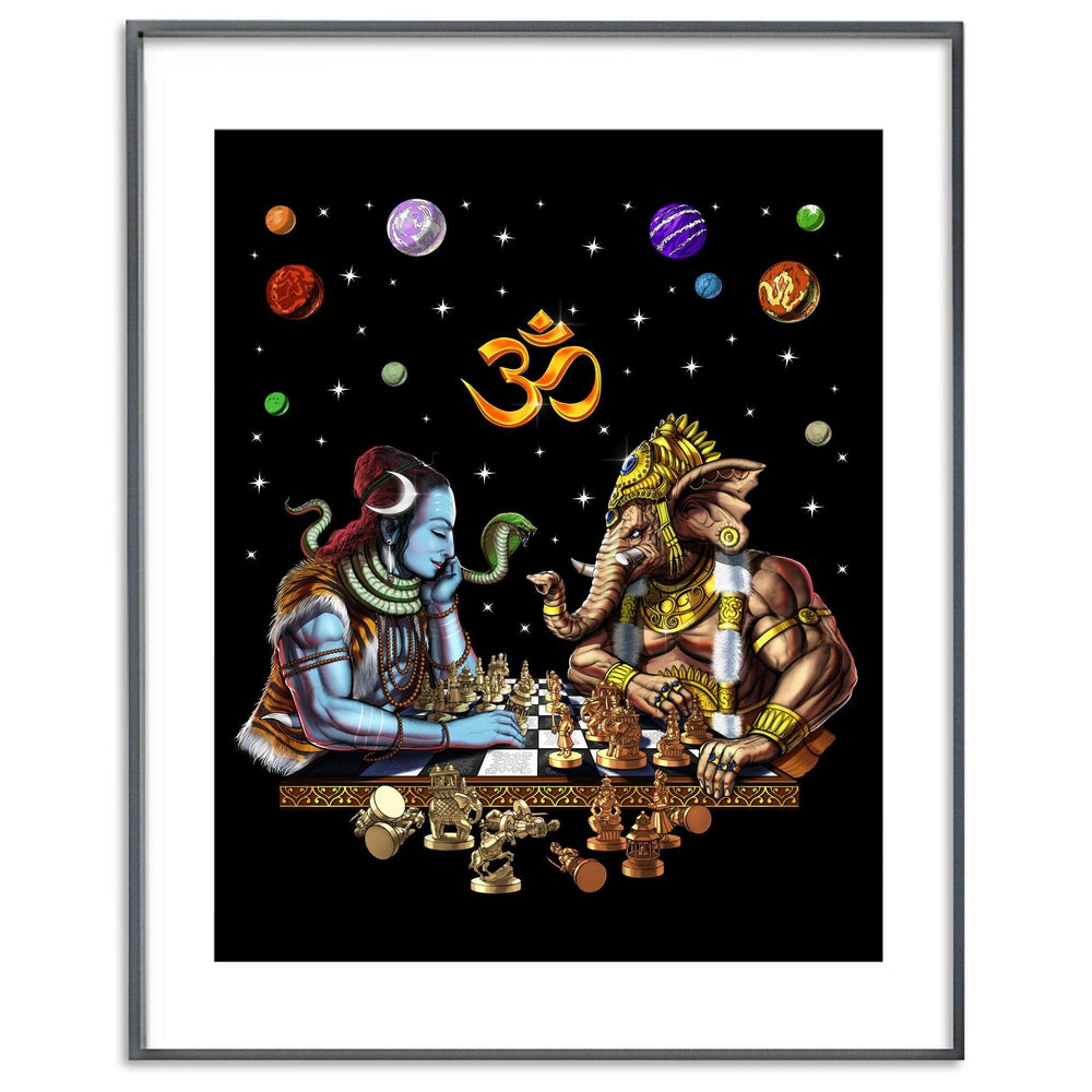 Shiva Hindu Art Print, Ganesha Poster, Hindu Art Print, Hinduism Gods Poster, Psychedelic Shiva Poster, Shiva Spiritual Art Print, Trippy Hindu Poster, Hindu Gods Spirituality Poster - Psychonautica Store