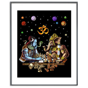 Hindu Lord Shiva Poster, Hindu Ganesha Art Print, Hindu Art Print, Hinduism Gods Poster, Psychedelic Shiva Poster, Shiva Spiritual Art Print, Trippy Hindu Art Print, Hindu Gods Art Prints - Psychonautica Store