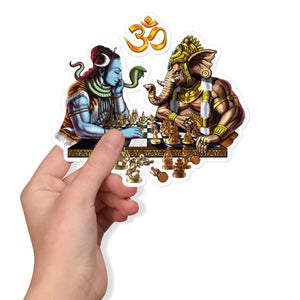 Lord Shiva Hindu God Sticker, Lord Ganesha Stickers, Hindu Deity Sticker, Hinduism Stickers, Psychedelic Hindu Sticker, Shiva Spiritual Sticker, Trippy Hindu Sticker, Hindu Gods Sticker - Psychonautica Store