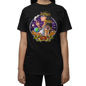 Egyptian Queen Cleopatra T-Shirt, Cleopatra Smoking Weed Shirt, Egyptian Goddess Shirt, Egyptian Mythology Shirt, Cleopatra Clothing, Cleopatra Clothes - Psychonautica Store