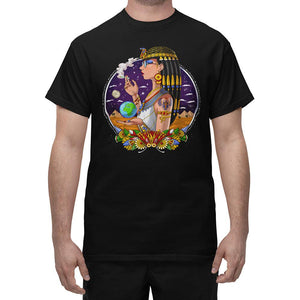 Egyptian Queen Cleopatra T-Shirt, Hippie Stoner T-Shirt, Egyptian Goddess Shirt, Egyptian Mythology Shirt, Stoner Clothing, Egyptian Clothes - Psychonautica Store