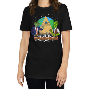 Alien Conspiracy Theory T-Shirt, Illuminati Alien Shirt, Masonic T-Shirt, Conspiracy Theory Tee, Illuminati Pyramid Shirts, All Seeing Eye Shirt, Masons Pyramid Tee - Psychonautica Store