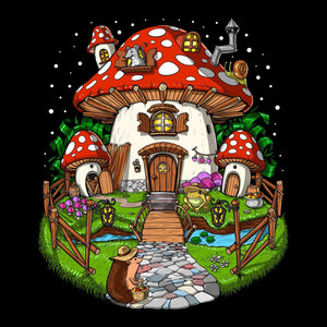 Amanita Muscaria Shirt, Mushroom House Shirt, Magic Mushrooms T-Shirt, Hippie Shirt, Mushroom Clothing, Forest Mushrooms Shirt - Psychonautica Store