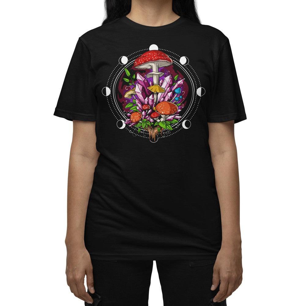 Mushrooms T-Shirt, Psychedelic Mushrooms Shirt, Trippy Mushrooms T-Shirt, Forest Mushrooms Clothes, Magic Mushrooms T-Shirt, Mushrooms Apparel, Forest Mushrooms Shirt - Psychonautica Store