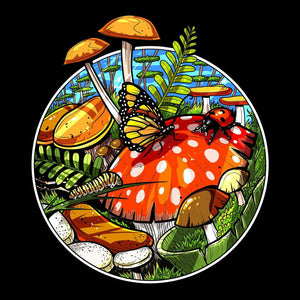 Forest Shirt, Nature Shirts, Mushrooms Shirt, Shrooms Shirt, Mushrooms Tee, Hippie Shirt, Hippie Clothing, Psilocybin Mushrooms - Psychonautica Store