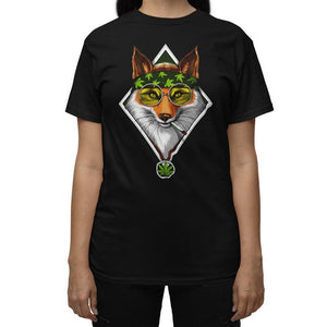 Fox Smoking Weed T-Shirt, Funny Weed Shirt, Fox Clothes, Fox Clothing, Fox Clothing, Fox Clothes - Psychonautica Store