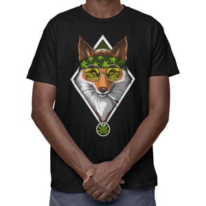 Fox Weed T-Shirt, Funny Fox Shirt, Fox Clothes, Stoner Clothing, Stoner Clothing, Fox Clothes - Psychonautica Store