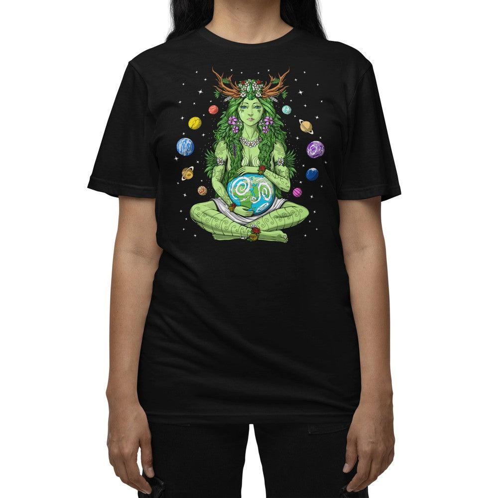 Gaia Shirt, Hippie Shirt, Nature Shirt, Hippie Clothes, Spiritual Shirt, Hippie Womens Tee, Hippie Clothing - Psychonautica Store
