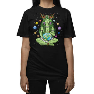 Greek Goddess Gaia T-Shirt, Mother Earth T-Shirt, Hippie Unisex T-Shirt, Nature Shirt, Hippie Clothes, Hippie Apparel, Hippie Clothing - Psychonautica Store