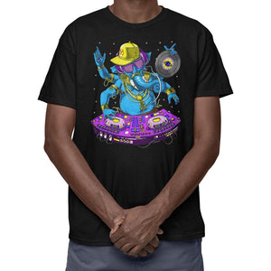 Ganesha Shirt, Psychedelic DJ T-Shirt, Psytrance T-Shirt, DJ Clothing, EDM Music Clothing, Synthesizer Player Shirt, Techno DJ T-Shirt - Psychonautica Store