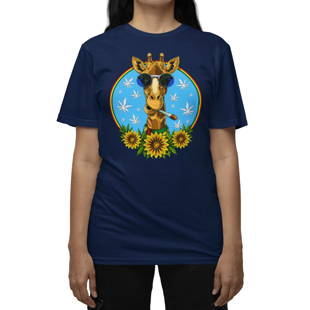 Giraffe Smoking Weed, Giraffe Shirt, Hippie Shirt, Stoner Shirt, Funny Giraffe Tee, Cannabis Shirt - Psychonautica Store