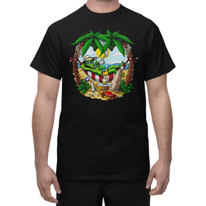 Alien Smoking Weed T-Shirt, Alien Hippie Shirt, Stoner Clothing, Summer Vacation T-Shirt, Alien Smoking Cannabis T-Shirt - Psychonautica Store