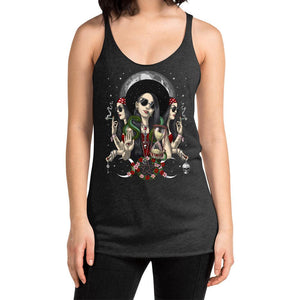 Hecate Moon Goddess Womens Tank, Hecate Triple Moon Goddess Tank Top, Goth Girl Clothing, Wicca  Tank, Hecate Greek Goddess Tank - Psychonautica Store