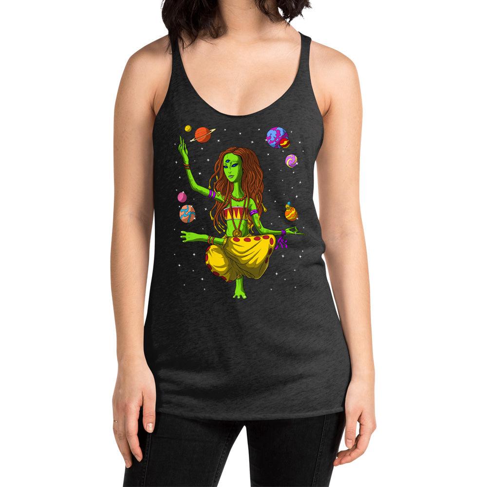 Hippie Tank Top, Alien Womens Tank, Yoga Tank, Yoga Clothes, Spiritual Tank Top, Hippie Clothes, Yoga Clothing - Psychonautica Store