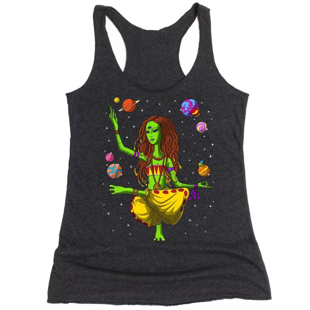 Hippie Tank Top, Alien Womens Tank, Yoga Tank, Yoga Clothes, Spiritual Tank Top, Hippie Clothes, Yoga Clothing - Psychonautica Store