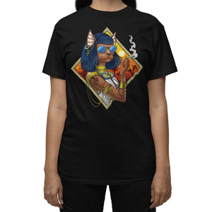 Egyptian Goddess Bastet T-Shirt, Bastet T-Shirt, Egyptian Mythology Shirt, Egyptian Cat T-Shirt, Egyptian Goddess Sekhmet T-Shirt, Hippie Stoner Clothes - Psychonautica Store